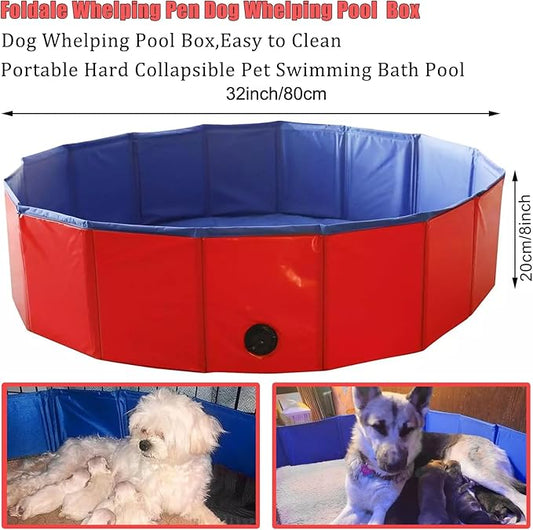 kewen Puppy Kitten Whelping Supplies, Whelping kit for Puppies Birth,Kitten Supplies,Dog Supplies,Puppy kit,Kitten Bottle Feeding kit for New Born Puppy Supplies and Kitten (with 32" Whelping Pen)