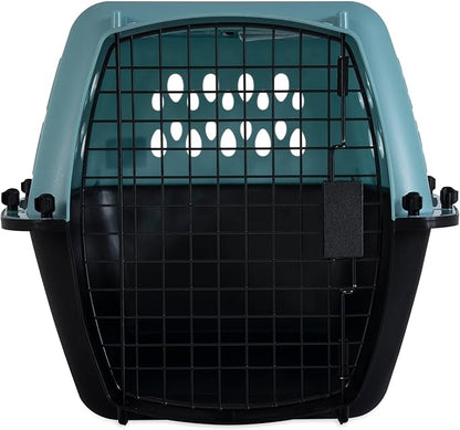 Petmate Fashion Vari Dog Kennel - Portable Crate for Pets 10-20 lbs - Airline-Friendly Pet Carrier - Durable Plastic Shell - For Home and Travel - Made in USA - 24 Inches - Light Blue