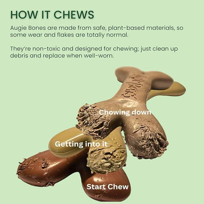 2-Pack Non-Toxic Dog Toys - Sustainable Beef Flavored Dog Chew Toys for Aggressive Chewers - Plant-Based Bioplastic Pet Toys - Made in The USA (Mini)