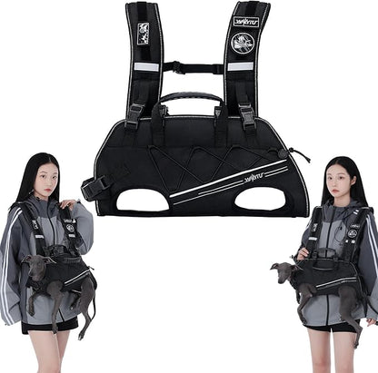 Dog Lift Harness for Small Dogs,Dog Backpack Carrier,Adjustable Padded Breathable Straps for Dogs, Disabled, Joint Injuries, Arthritis,S(4.5-7.5LBS)