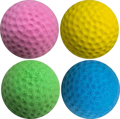 Cat Foam Ball Cat Sponge Ball Toy Soccer Toy (4Pack)