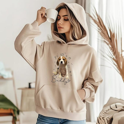 CHIARA CONTI11 Custom Dog Hoodie, Custom Pet Gifts, Custom Dog Shirt, Custom Dog Sweatshirt, Valentine's Day Gift