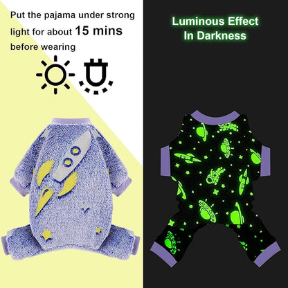 Fleece Dog Pajamas Small, Fall Winter Pjs, Cute Extra Small Puppy Clothes, 4 Legs Dog Sweater Jumpsuit, Soft Stretchy Doggie Onesies Pet Apparel Outfits for Chihuahua Yorkie Blue, Small