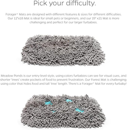 Pet Parents Forager Snuffle Mat with SoftSnout & Non-Slip Backing, Slow Feeder for Large & Small Dogs (Meadow 12")