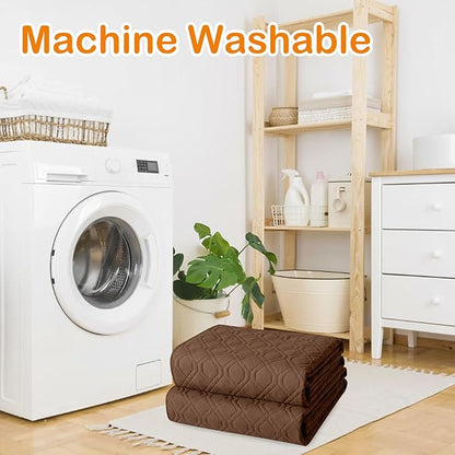 hyha Waterproof Dog Bed Blanket, Soft Pet Blankets, Waterproof Couch Cover for Dogs, Reversible Sofa Covers Washable for Furniture (40x50 Inch, Brown/Chocolate)