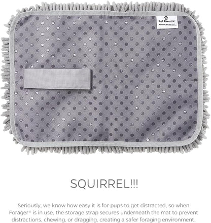 Pet Parents Forager Mats & Slow Feeder Dog Bowl - Snuffle Mat with SoftSnout & Non-Slip Backing (Forest 19")