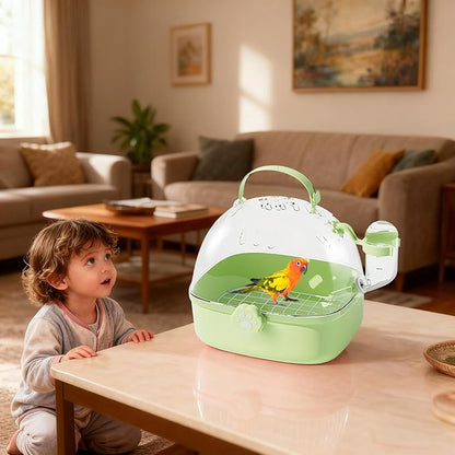 Parrot Carrier - Travel Bird Cage with Water Bottle, Parrot Travel Cage | Breathable Pet Bird Carrying Accessory for Hedgehog Chinchillas Lovebirds Cockatiels Budgies Macaws Parakeet