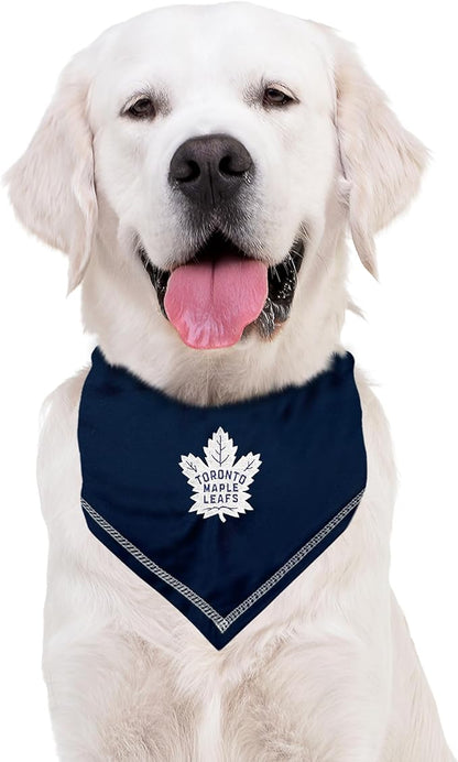 Pets First NHL Toronto Maple Leafs TIE Bandana, Size Small/Medium. Dog Bandana Scarf Bib for Pet Cat Dog. The Ultimate Game-Day, Party Bandana