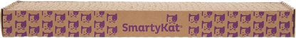 SmartyKat Super Scratcher Corrugated Cat Scratcher and Scratch Pad for Cats, Catnip Infused with Catnip, Scratchers for Indoor Cats and Kittens, Cardboard Scratching Post