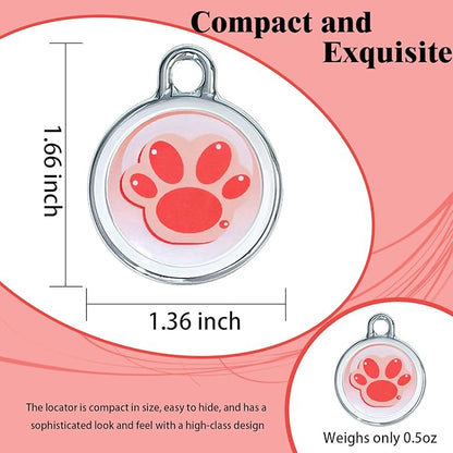 Smart GPS Tracker for Dogs|mini Easy to use Cat GPS Tracker|Waterproof and Drop-Proof|Real-time Positioning Smart Alarm pet Tracker|Extra Long Battery Life of 365 Day|No Subscription (Android & iOS)