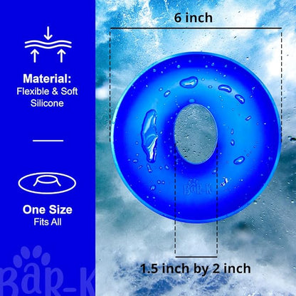 BaR-K Drip Catcher Cuffs - Pet Bathing Tool for Dog Shower and Dog Bathtub - Dog Bathing Station Grooming Supplies and Horse Supplies for Horse Grooming Kit - Protective Dog Washing Tool - Blue 2 Set
