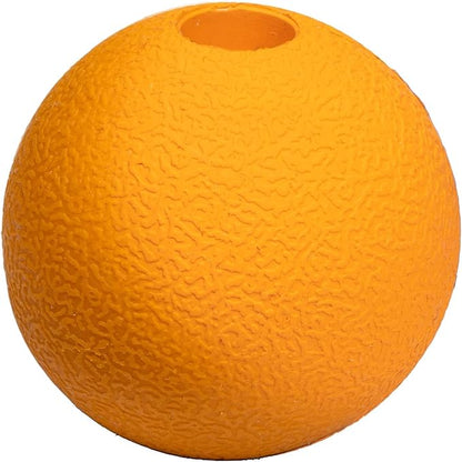 Amazon Basics Interactive Bouncy Durable Rubber Dog Toy Balls, 2.5 inch, Blue, Orange, Pack of 3