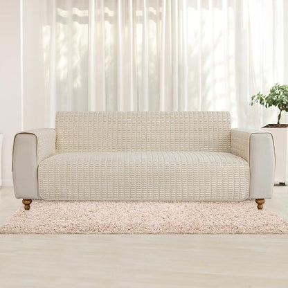 Muamar Dog Bed Cover Sofa Protector,Anti Slip Waterproof Sofa Covers for Living Room Couch Covers,Sofa Mat,Seat Cover,Dog Mat,Pet Pad for Furniture 1 Piece (60x82 inch, Cream White)