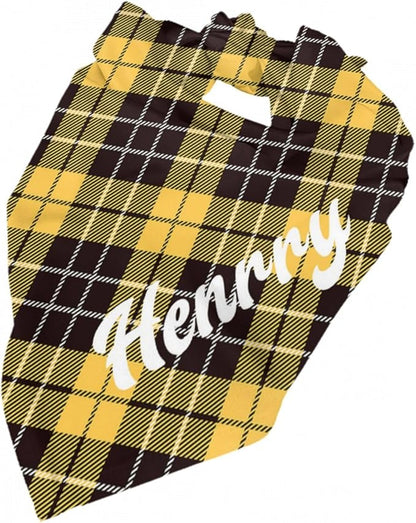 Custom Pet Scarf Personalized Dog Bandana with Name Personalized Add Your Text Bibs Triangle Head Scarfs Gift for Small Medium Large Dogs Cats Baby Puppy Pets Accessories