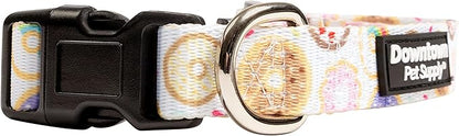 Downtown Pet Supply - Best & Fancy Dog Collar - Lightweight Adjustable with Quick Buckle & D-Ring - Hand Wash Safe - Donut - M - Medium