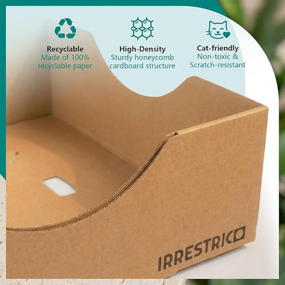 Modular Cardboard Cat Condo System, Bowl-Shaped Cat Bed Module, Foldable Stackable DIY Cat House for Indoor Cats