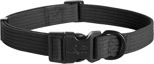 lynxking Dog Collar Soft Padded Breathable Cotton Solid Color Strong Adjustable Pet Collar for Little Puppy