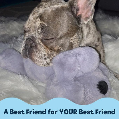 Snuggle Puppy Junior Heartbeat Puppy Toy - Heartbeat Puppy for Dogs - Pet Anxiety Relief and Calming Aid - Comfort Dog Toy - Behavioral Training and Sleep Aid Cuddle Buddy - Grey