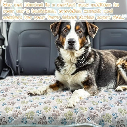 Dog Blankets for Medium Large Dogs Washable, 3 Pack Pet Blanket Washable 41" x 31", Fuzzy Soft Puppy Throw Cover for Kennel Crate Bed
