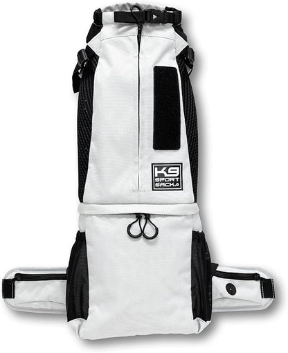 K9 Sport Sack Knavigate - X-Small, Lunar Rock - Ideal for Dogs with 9-12” Back Length - Adjustable, Backpack-Style Carrier with Internal Frame & Padded Hip Belt
