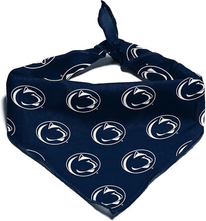 Penn State Nittany Lions Officially Licensed Bandana for Dogs and Cats | Fits Pets Great Gift Idea | Easy-to-Tie (Small, 13")