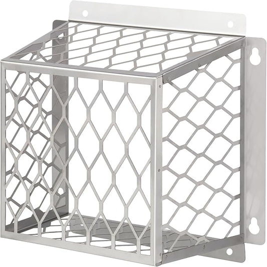 Dryer Exhaust Guard Vent Cover,Dryer Vent Bird Guard for Most 3" to 4" Fan Cover, 7"Lx7"Wx5"H Stainless Steel Ventilation Bird Cage for Bathroom Exhaust Ventilation Fan