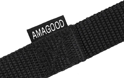 AmaGood Dog/Puppy Obedience Recall Training Agility Lead-15 ft 20 ft 30 ft 50 ft Long Leash-for Dog Training,Tie Out,Play,Safety,Camping (50 feet, Black)
