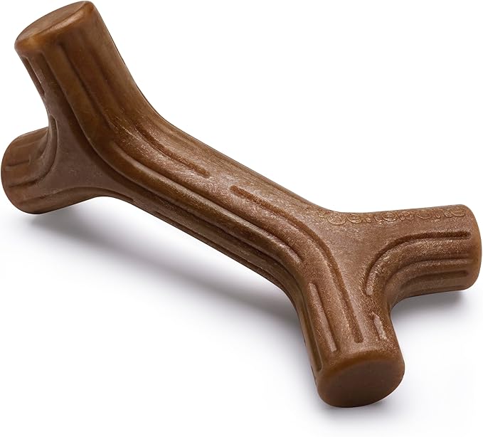 Benebone Bacon Stick Durable Dog Chew Toy for Aggressive Chewers, Real Bacon, Made in USA, Giant
