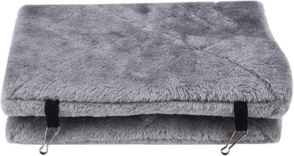 Warm Bird Nest House, Bird Bed for Cage Accessories, Parakeet Toys Hammock, Plush Parrot Hanging Hut Tent for Conure Cockatiel Lovebird Cockatoo