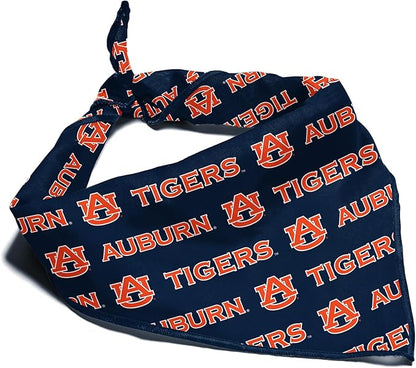 Auburn Tigers Officially Licensed Bandana for Dogs and Cats | Fits Pets Great Gift Idea | Easy-to-Tie (Small, 13")