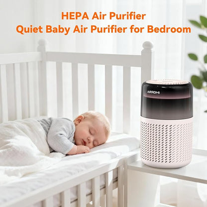 AIRROMI HEPA Air Purifier for Bedroom&Home,Pet Air Purifier for Home Pets,Removes Pet Odor,Cat Litter Smell,Dust,Smoke&Allergies,Quiet Room Air Purifier with Scents,360°Air Cleaner,A2005 Beige