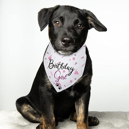 Dog Birthday Girl Happy Birthday Dog Bandana for Girls Pet Accessories for Pet Lovers Bandana for Puppy Girl Birthday