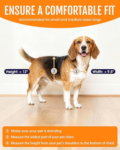 Pet Dog Door for Wall - Robust Steel Pet Door with Magnetic Triple Flaps, 12.6" x 10" Flap Opening, Adjustable Tunnel for 3.4"-6" Thick PVC, Wood, Drywall, for Pets Up to 45lb, White