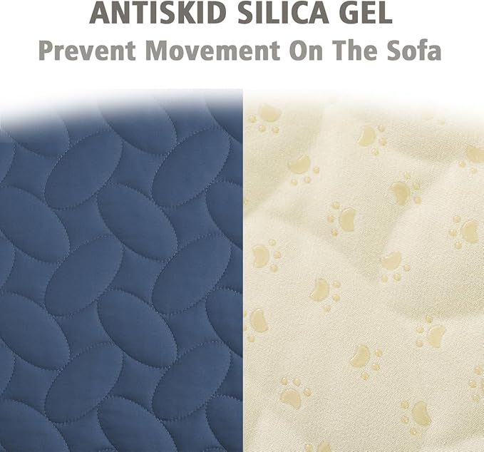 Ameritex Pet Bed Cover Dog Bed Blanket for Sofa and Furniture Waterproof New Pattern Design (52x82 Inch, Navyblue)