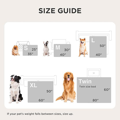 Bedsure ComfyFleece™ Waterproof Dog Blankets for Large Dogs - Soft Pet Cat Blanket Corduroy Fleece for Couch Protector Washable, Cozy Calming Reversible Furniture Protection,40"x50", Warm Grey