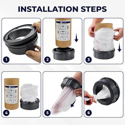 [200M Long] Diaper Pail Refill – Universal for Diaper Disposal Systems | Refill Your Empty Cassette | Fits Diaper Genie, Ubbi & More | Odor-Blocking, Leak-Proof | ELVIDI Brand