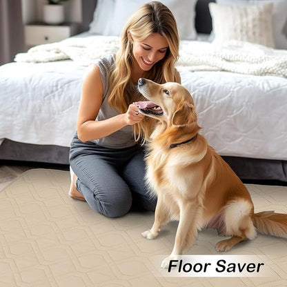hyha Waterproof Dog Bed Blanket, Soft Pet Blankets, Waterproof Couch Cover for Dogs, Reversible Sofa Covers Washable for Furniture (30x70 Inch, Taupe/Beige)