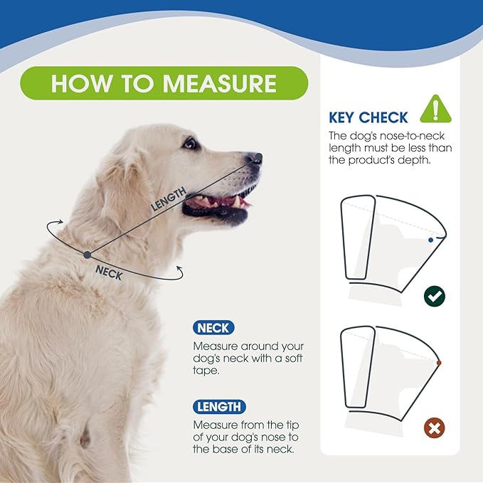 Dog Cone for Large Dogs After Surgery, Adjustable Soft Recovery Cone Collar for Dogs to Stop Licking, Professional Elizabethan Collar for Pet, Recovery Cones for Wound Healing & Hot Spots