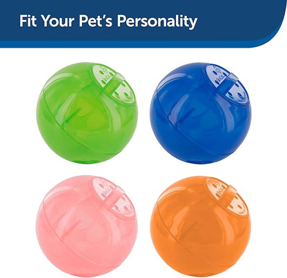 PetSafe SlimCat Interactive Feeder - Combines Play with Mealtime - Adjustable Portions - BPA-Free Plastic - Slow Feeder for Digestion - Lightweight, Dishwasher-Safe Toy - Blue