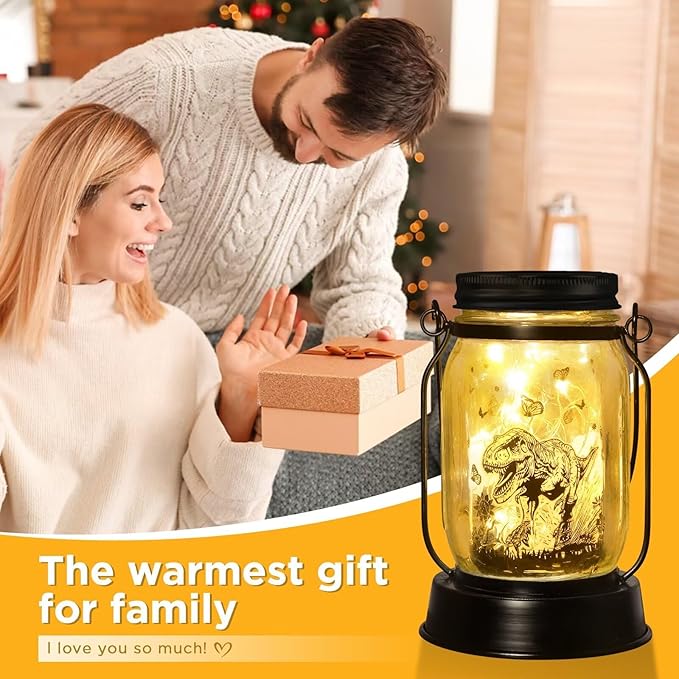 kyoryuger for Teens Boy Dinosaur Solar Lantern for Kids, Solar Lights Aesthetic Room Decor for Teen Girls Boys, Garden Decoration Outside for Yard, Patio,Backyard,Porch