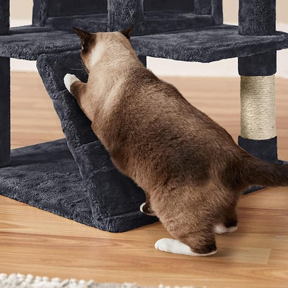 Yaheetech 54in Cat Tree Tower Condo, Cat Tree for Indoor Cats w/Scratching Post for Kittens Pet House Play