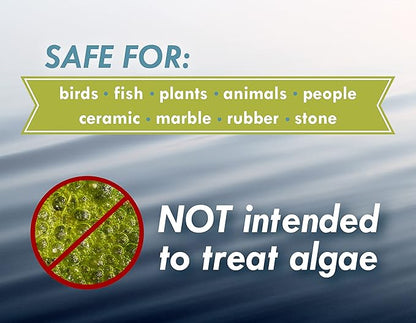 Sanco Bird Bath & Fountain Maintenance, Fast-Acting Enzyme-Based Formula Will Extend The Life of Your Water Feature, Aid in Maintaining a Balanced Ecosystem, 16 oz