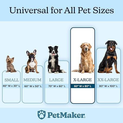 PETMAKER Dog Blanket - 60x80in Reversible Sherpa Blanket - Throw Blankets for Bed, Couch, or Car - Machine Washable Puppy Essentials (Charcoal)