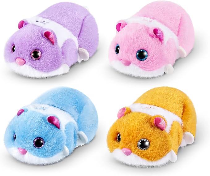 Pets Alive Hamstermania (Blue) by ZURU Hamster, Electronic Pet, 20+ Sounds Interactive, Hamster Ball Toy for Girls and Children