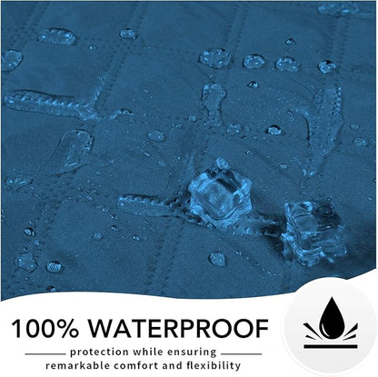 Easy-Going 100% Waterproof Dog Bed Cover, Non-Slip Pet Blanket for Furniture, Washable Couch Cover, Repleasement Sofa Cover (96x82 in,Peacock Blue)