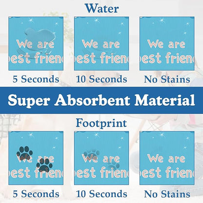 Cat Paw Pet Feeding Mat–Christmas Stocking Quick Dry Absorbent Dog Cat Food Mat, Non Slip Waterproof Bowl Placemat for Messy Eaters, Pet Accessories for Floors 12"x20"
