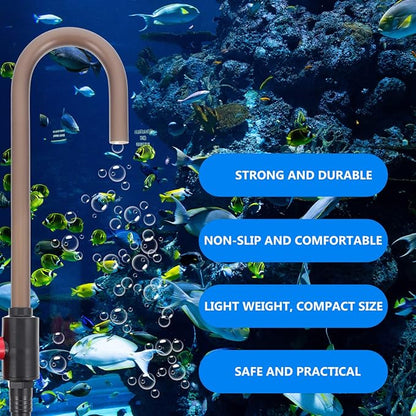 VILLCASE Hanging Type Aquarium Water Changer with Hook Fish Tank Water Supply Tool 14.56In Easy Installation for Aquarium Maintenance and Replacement