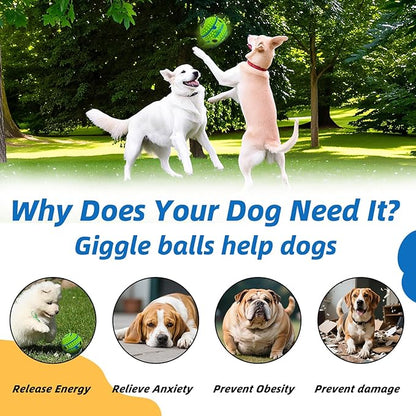 Spiky Interactive Dog Toys Ball, Shaking with Gibbering Sound, for Training, Teeth Cleaning & Herding, Straight, XS, 2.75 in (7 cm)