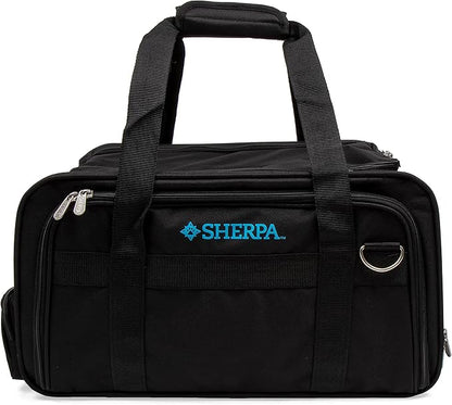 Sherpa Expandable Travel Pet Carrier, Airline Approved & Guaranteed On Board - Black, Medium