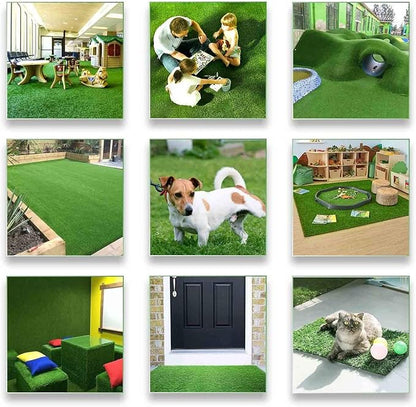 ALTRUISTIC Artificial Grass 10FTX23FT(230 Square Feet), Realistic Fake Grass Deluxe Turf Synthetic Thick Lawn Pet Turf, 1 3/8” Height, Outdoor Decor, Customized